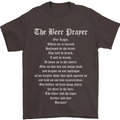 The Beer Prayer Funny Alcohol Mens T-Shirt Cotton Gildan Dark Chocolate