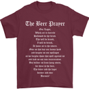 The Beer Prayer Funny Alcohol Mens T-Shirt Cotton Gildan Maroon