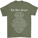 The Beer Prayer Funny Alcohol Mens T-Shirt Cotton Gildan Military Green