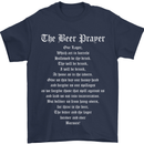 The Beer Prayer Funny Alcohol Mens T-Shirt Cotton Gildan Navy Blue