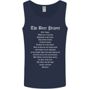 The Beer Prayer Funny Alcohol Mens Vest Tank Top Navy Blue