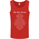 The Beer Prayer Funny Alcohol Mens Vest Tank Top Red