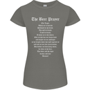 The Beer Prayer Funny Alcohol Womens Petite Cut T-Shirt Charcoal