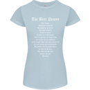The Beer Prayer Funny Alcohol Womens Petite Cut T-Shirt Light Blue