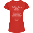 The Beer Prayer Funny Alcohol Womens Petite Cut T-Shirt Red
