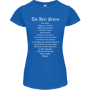 The Beer Prayer Funny Alcohol Womens Petite Cut T-Shirt Royal Blue
