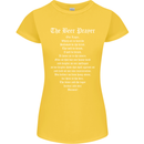 The Beer Prayer Funny Alcohol Womens Petite Cut T-Shirt Yellow