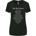 The Beer Prayer Funny Alcohol Womens Wider Cut T-Shirt Black