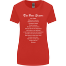 The Beer Prayer Funny Alcohol Womens Wider Cut T-Shirt Red