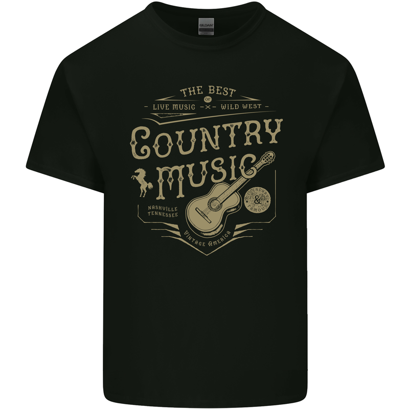 The Best Country Music Vintage American Kids T-Shirt Childrens Black