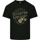 The Best Country Music Vintage American Mens Cotton T-Shirt Tee Top Black