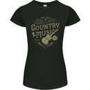 The Best Country Music Vintage American Womens Petite Cut T-Shirt Black