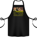 The Best Father in the Galaxy Father's Day Cotton Apron 100% Organic Black