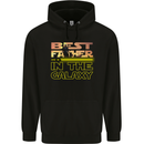 The Best Father in the Galaxy Father's Day Mens Hoodie Black