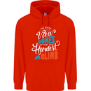 The Best Views Come From the Hardest Climb Childrens Kids Hoodie Bright Red