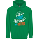 The Best Views Come From the Hardest Climb Childrens Kids Hoodie Irish Green