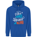 The Best Views Come From the Hardest Climb Childrens Kids Hoodie Royal Blue