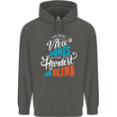 The Best Views Come From the Hardest Climb Childrens Kids Hoodie Storm Grey