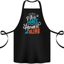 The Best Views Come From the Hardest Climb Cotton Apron 100% Organic Black