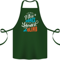 The Best Views Come From the Hardest Climb Cotton Apron 100% Organic Forest Green