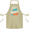 The Best Views Come From the Hardest Climb Cotton Apron 100% Organic Khaki