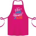 The Best Views Come From the Hardest Climb Cotton Apron 100% Organic Pink