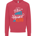 The Best Views Come From the Hardest Climb Kids Sweatshirt Jumper Heliconia