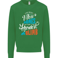 The Best Views Come From the Hardest Climb Kids Sweatshirt Jumper Irish Green