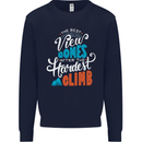 The Best Views Come From the Hardest Climb Kids Sweatshirt Jumper Navy Blue