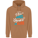 The Best Views Come From the Hardest Climb Mens 80% Cotton Hoodie Caramel Latte
