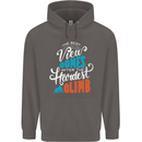 The Best Views Come From the Hardest Climb Mens 80% Cotton Hoodie Charcoal