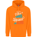 The Best Views Come From the Hardest Climb Mens 80% Cotton Hoodie Orange