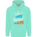 The Best Views Come From the Hardest Climb Mens 80% Cotton Hoodie Peppermint