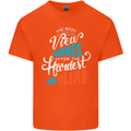The Best Views Come From the Hardest Climb Mens Cotton T-Shirt Tee Top Orange