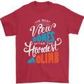 The Best Views Come From the Hardest Climb Mens T-Shirt Cotton Gildan Red