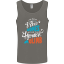 The Best Views Come From the Hardest Climb Mens Vest Tank Top Charcoal