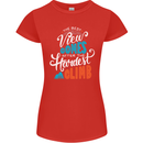 The Best Views Come From the Hardest Climb Womens Petite Cut T-Shirt Red