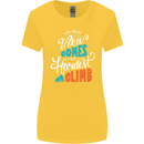 The Best Views Come From the Hardest Climb Womens Wider Cut T-Shirt Yellow
