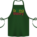 The Big Bong Theory Funny Weed Cannabis Cotton Apron 100% Organic Forest Green