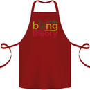 The Big Bong Theory Funny Weed Cannabis Cotton Apron 100% Organic Maroon