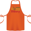 The Big Bong Theory Funny Weed Cannabis Cotton Apron 100% Organic Orange