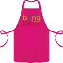 The Big Bong Theory Funny Weed Cannabis Cotton Apron 100% Organic Pink