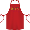 The Big Bong Theory Funny Weed Cannabis Cotton Apron 100% Organic Red