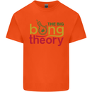The Big Bong Theory Funny Weed Cannabis Kids T-Shirt Childrens Orange