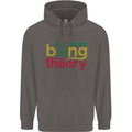 The Big Bong Theory Funny Weed Cannabis Mens 80% Cotton Hoodie Charcoal