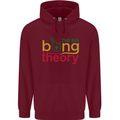 The Big Bong Theory Funny Weed Cannabis Mens 80% Cotton Hoodie Maroon