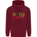The Big Bong Theory Funny Weed Cannabis Mens 80% Cotton Hoodie Maroon