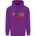 The Big Bong Theory Funny Weed Cannabis Mens 80% Cotton Hoodie Purple