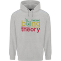 The Big Bong Theory Funny Weed Cannabis Mens 80% Cotton Hoodie Sports Grey