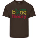The Big Bong Theory Funny Weed Cannabis Mens Cotton T-Shirt Tee Top Dark Chocolate